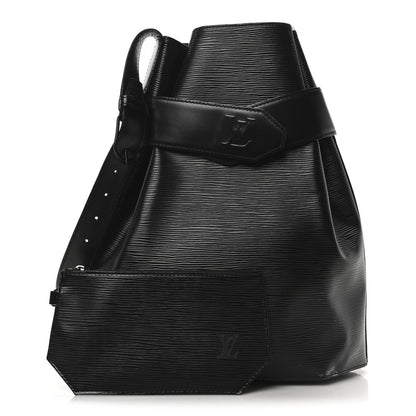 Louis Vuitton Epi Sac D'epaule Black 3 of 7