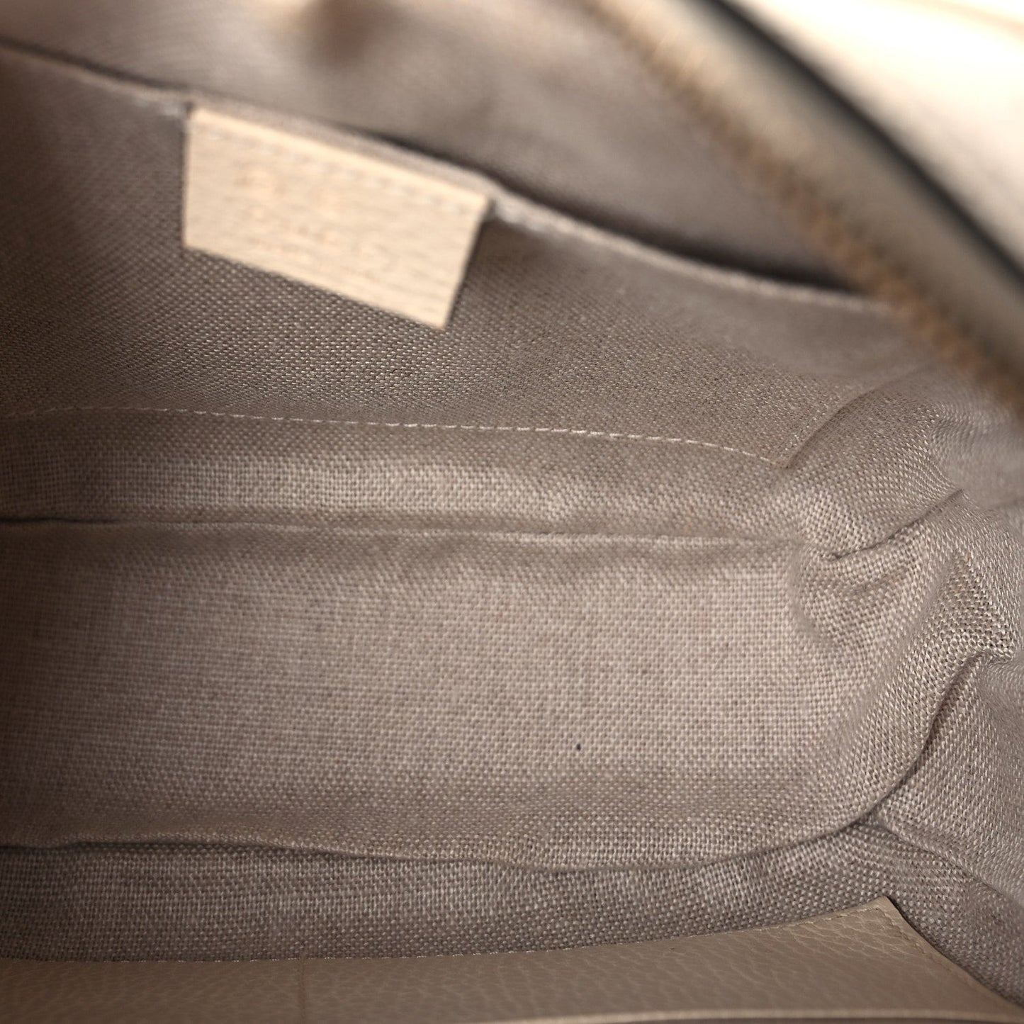 Monogram Dollar Calfskin Mini Bree Messenger Bag  Beige Ebony Avoire