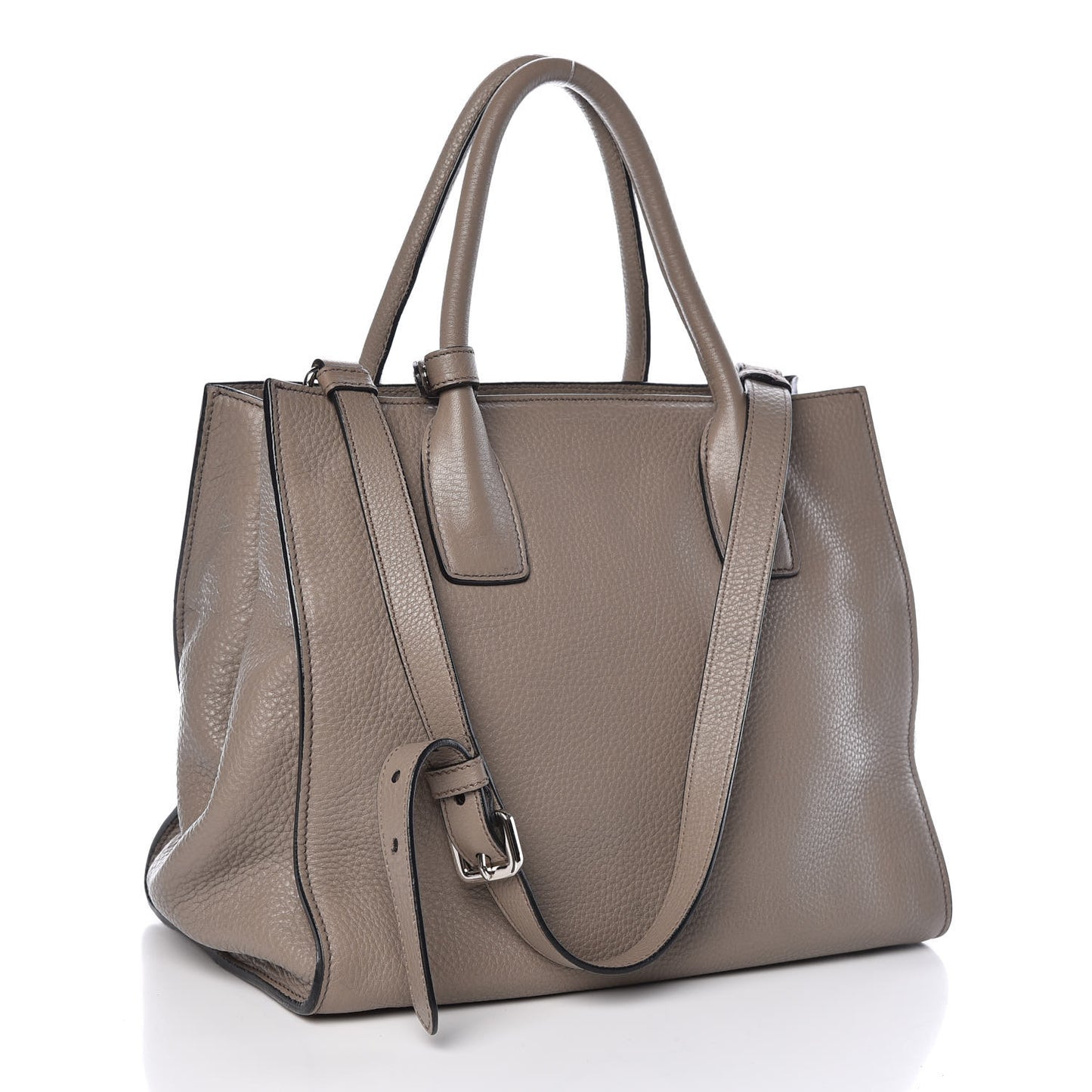 Vitello Daino Shopping Tote Argilla