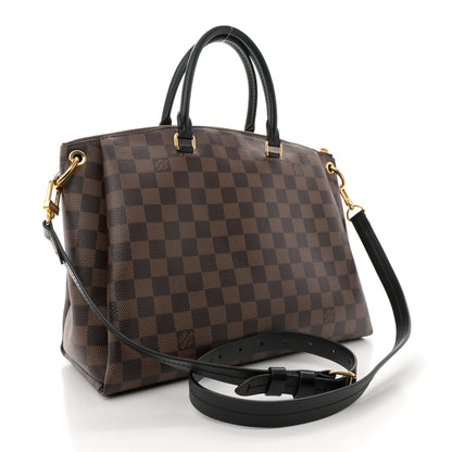 Louis Vuitton Damier Ebene Odeon Tote MM Black 3 of 9