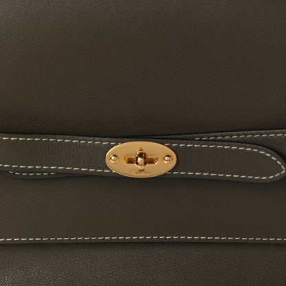 Mulberry Small Classic Grain Calfskin Belted Bayswater Satchel Khaki 6 of 8