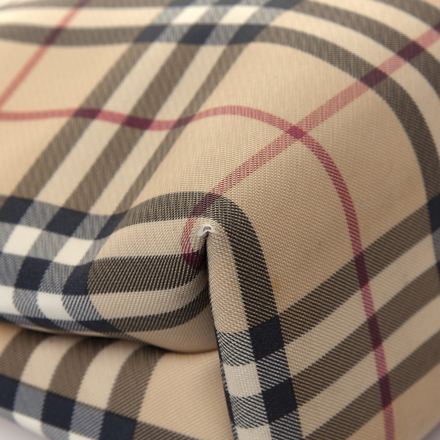 House Check Tote Black