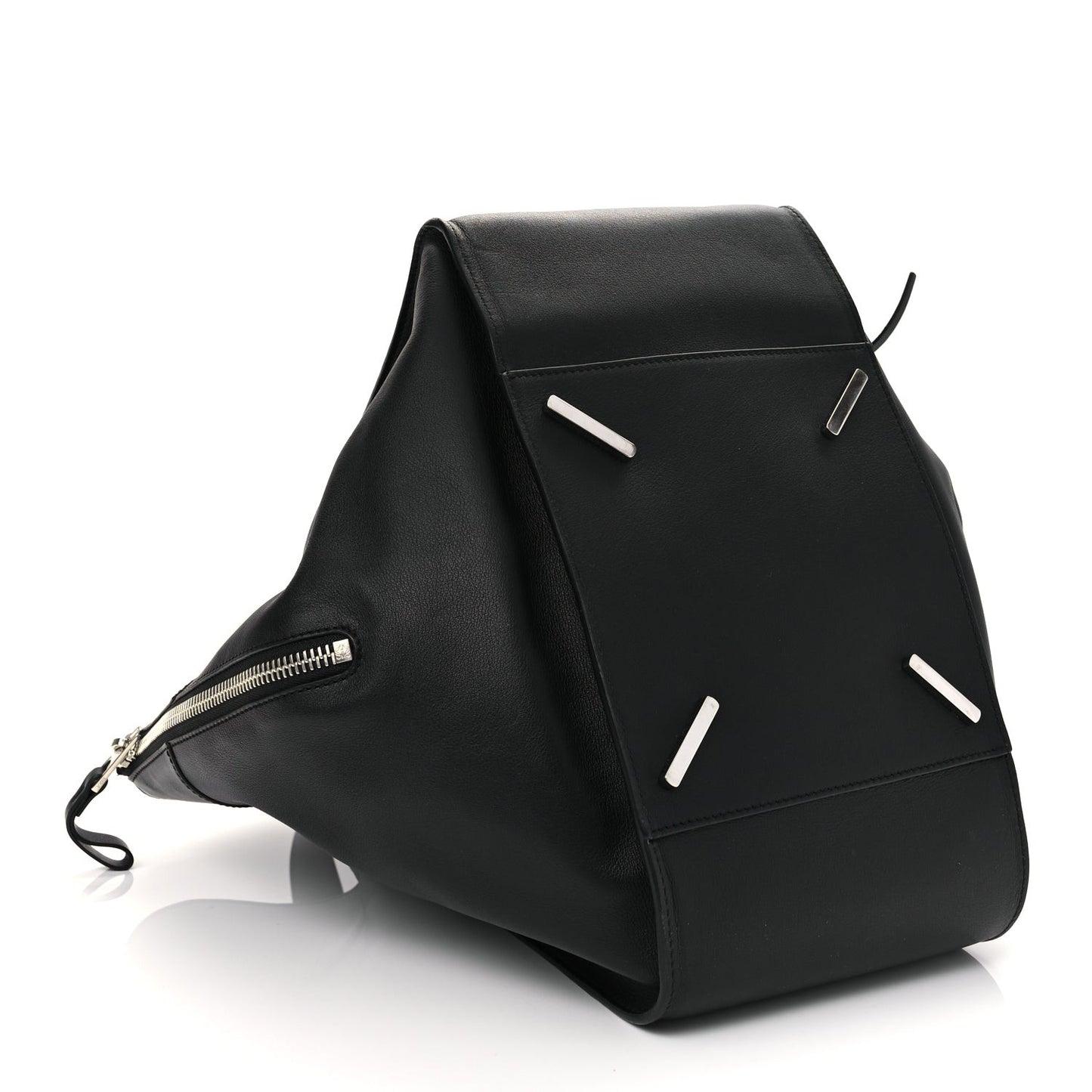 Calfskin Medium Hammock Shoulder Bag Black