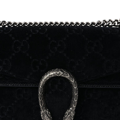 Gucci Velvet GG Monogram Small Dionysus Shoulder Bag Black 6 of 8