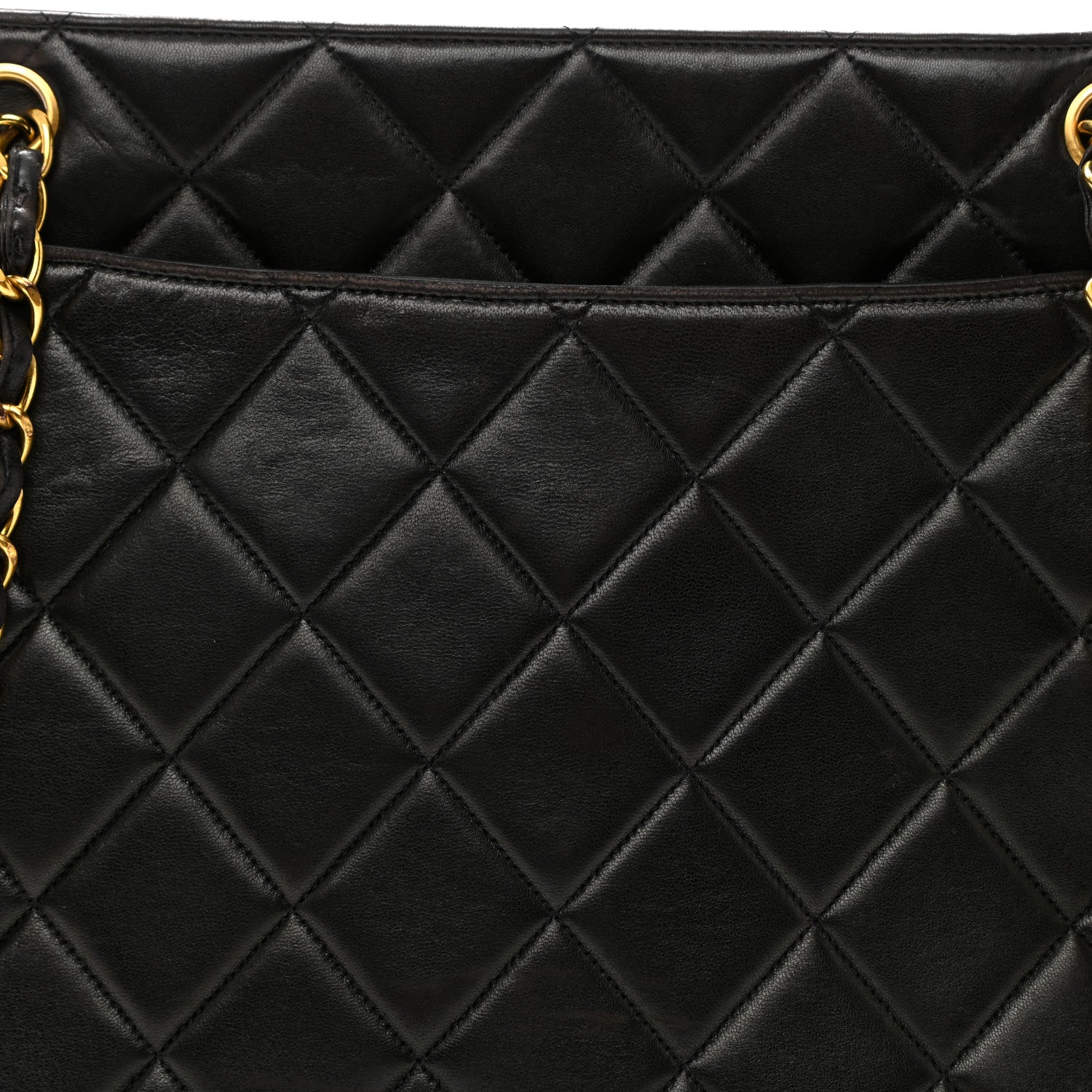 Chanel Lambskin Quilted Shoulder Bag Black 8 of 20