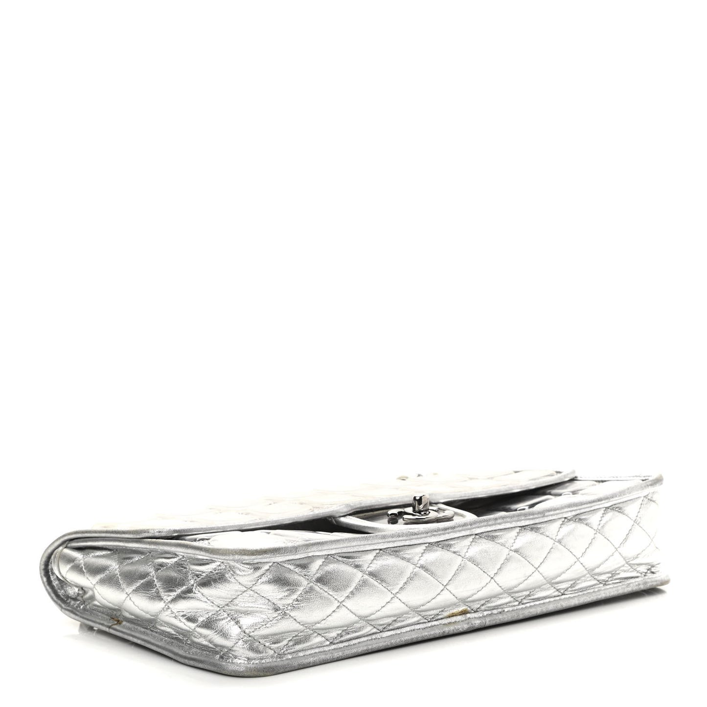 Vinyl Large Ice Cube Flap Silver