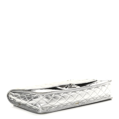Chanel Vinyl Large Ice Cube Flap Silver 3 of 15