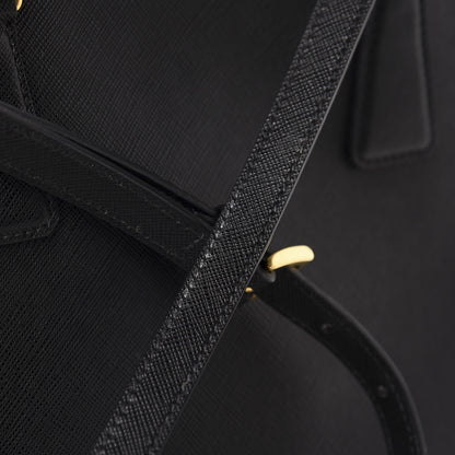 Prada Saffiano Medium Galleria Double Zip Tote Black 11 of 13