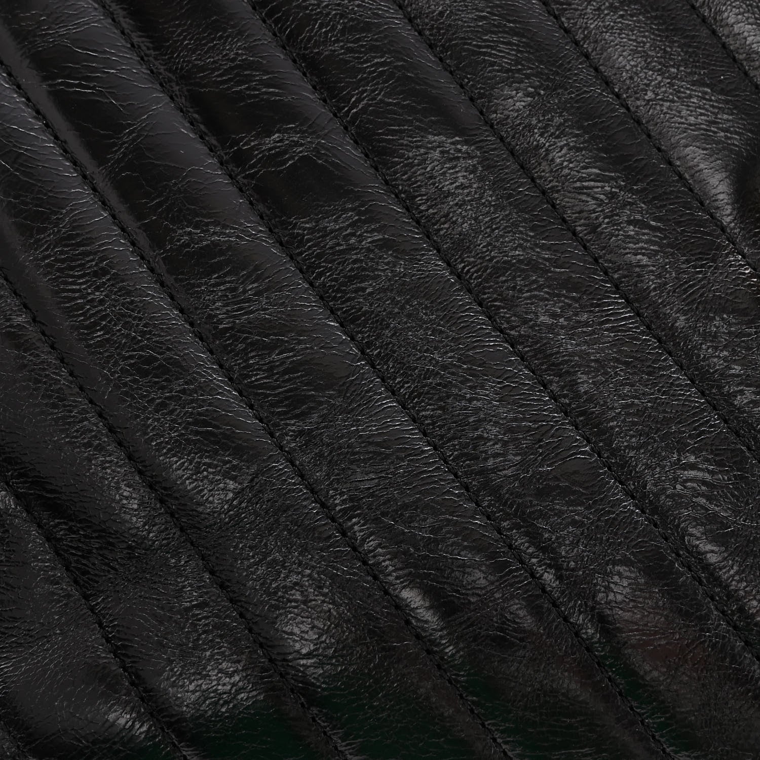 Chanel Calfskin Chevron Quilted Medium Coco Handle Flap Black 16 of 16