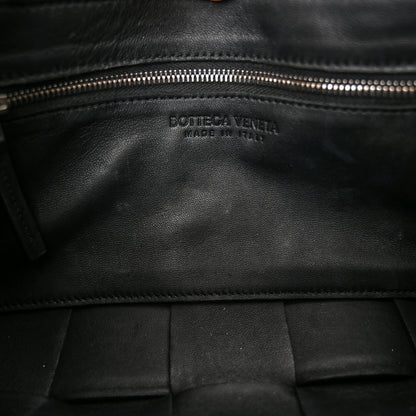 Bottega Veneta Lambskin Maxi Intrecciato Cassette Crossbody Bag Black 14 of 19