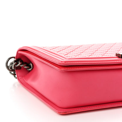 Chanel Patent Quilted Large Boy Flap Pink 8 of 11