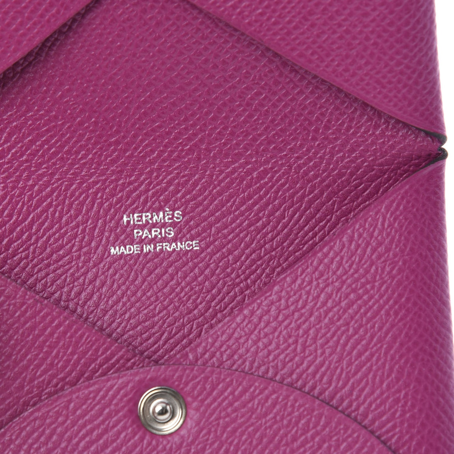 Epsom Calvi Card Case Rose Pourpre