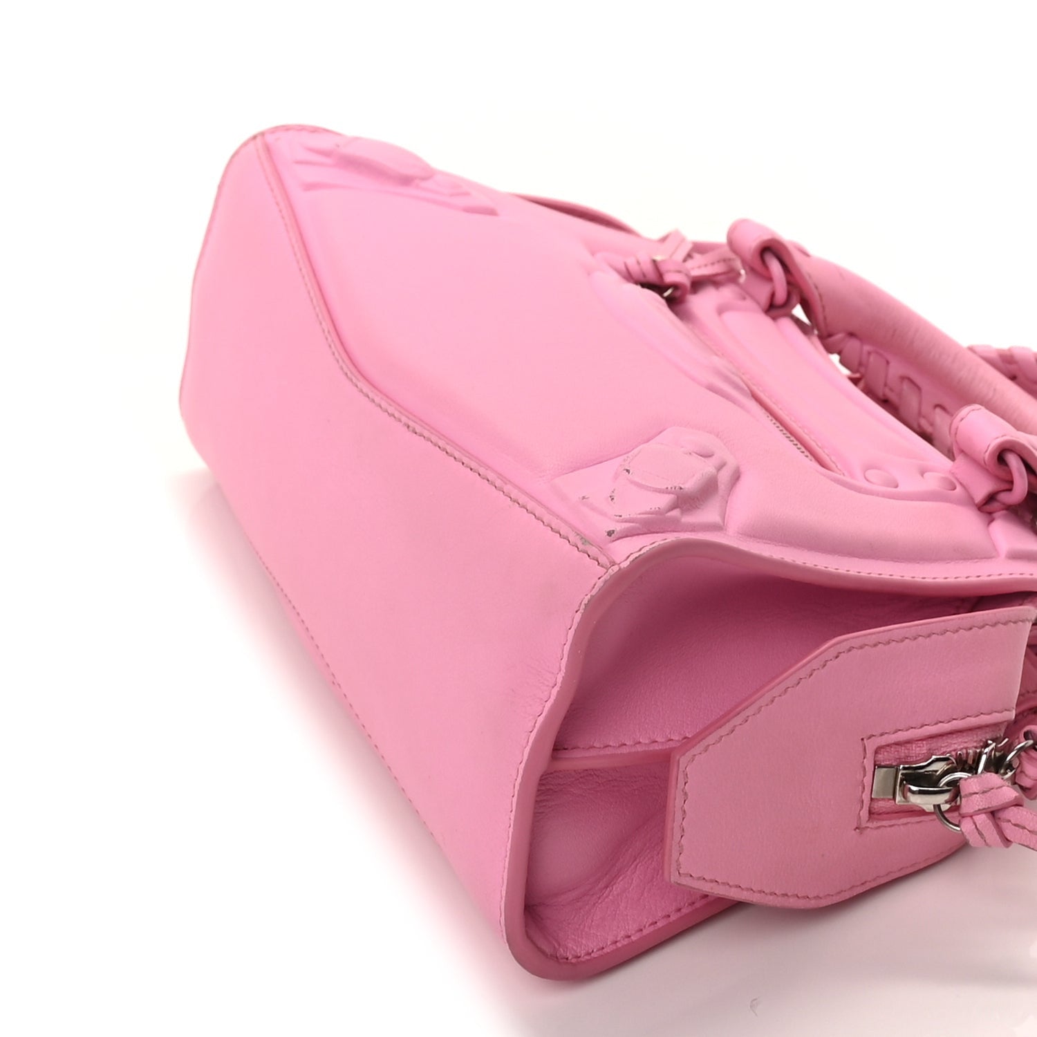 Balenciaga Cake Calfskin Tonal Hardware Mini Neo Classic City  Rose 5 of 8