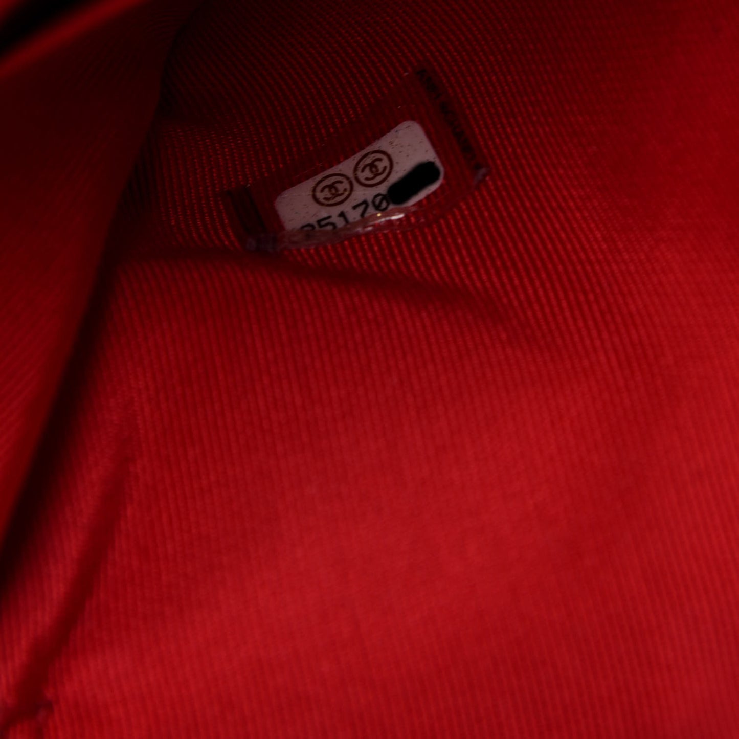 Caviar Chevron Quilted Small Clutch With Chain Light Red