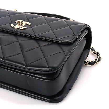 Chanel Lambskin Quilted Small Trendy CC Dual Handle Flap Bag  Black 9 of 9