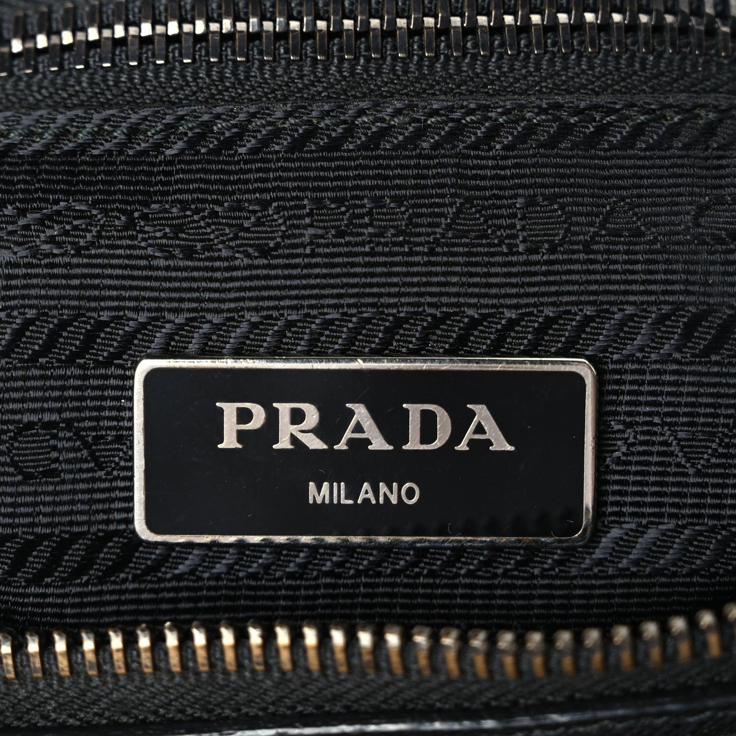 Prada Tessuto Nylon Saffiano Vela Robot Tote Black 5 of 8