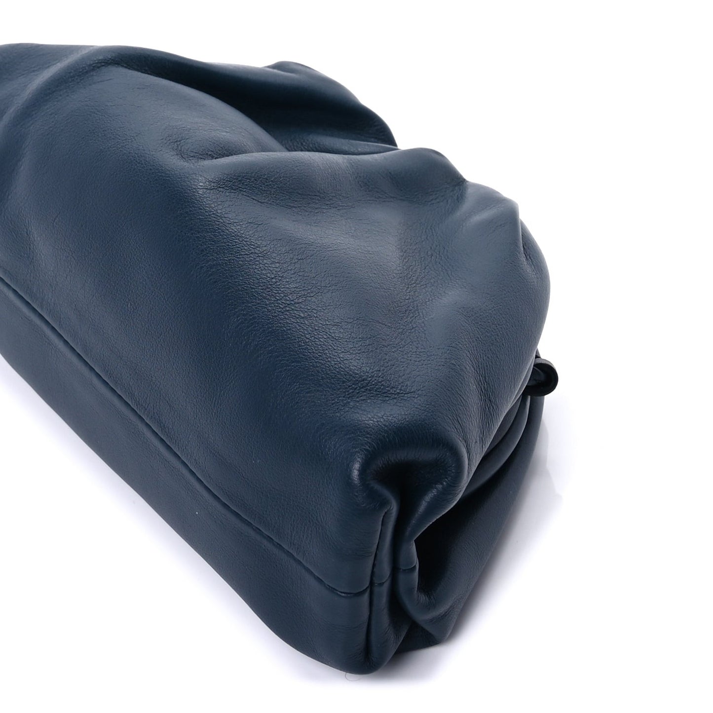 Butter Calfskin The Mini Pouch  Deep Blue