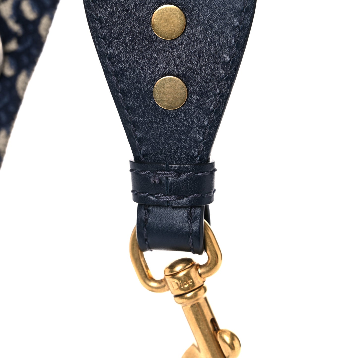 Oblique Studded Shoulder Strap Blue