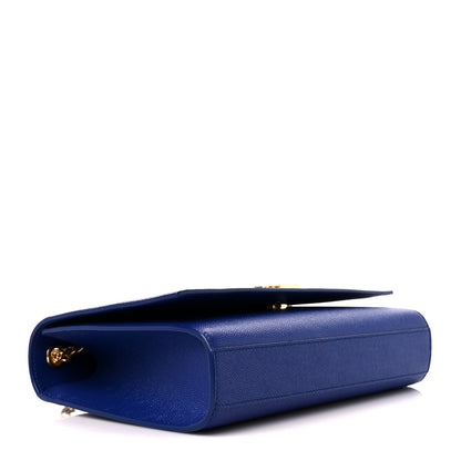 Saint Laurent Grain De Poudre Medium Classic Monogram Kate Satchel Ultramarine 4 of 11