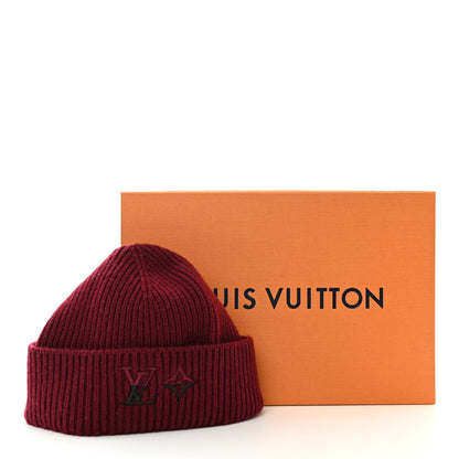 Louis Vuitton Cashmere LV Dual Beanie Bordeaux 7 of 7