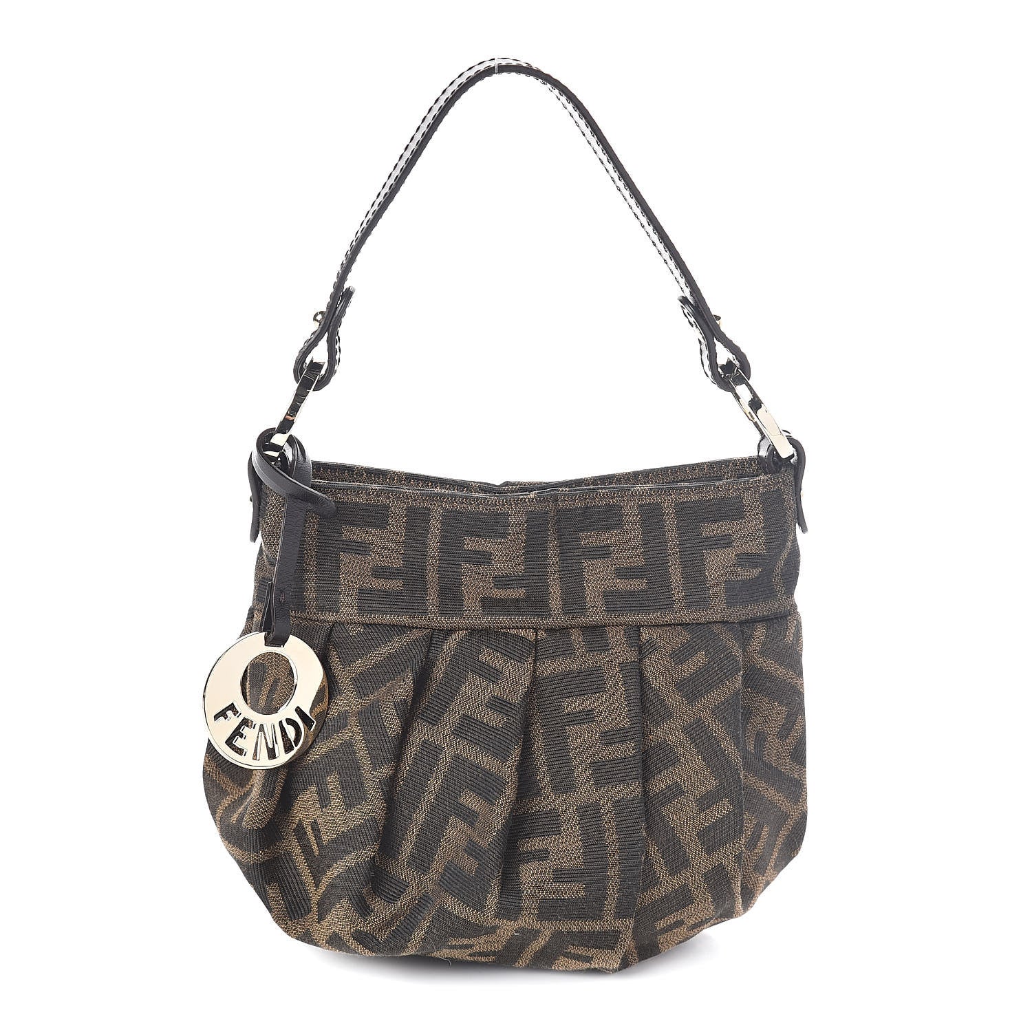 Fendi Zucca Mini Chef Hobo Tobacco 1 of 10