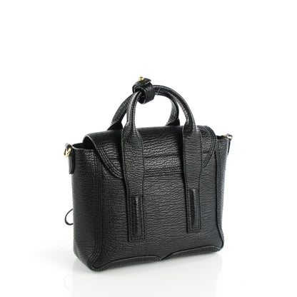 3.1 Phillip Lim 3.1 Textured Calfskin Mini Pashli Satchel Black 3 of 9