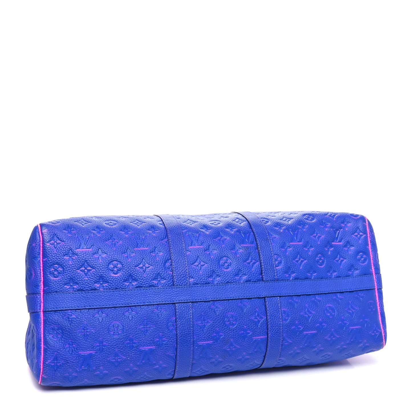 Taurillon Illusion Keepall Bandouliere 50 Bleu Rose