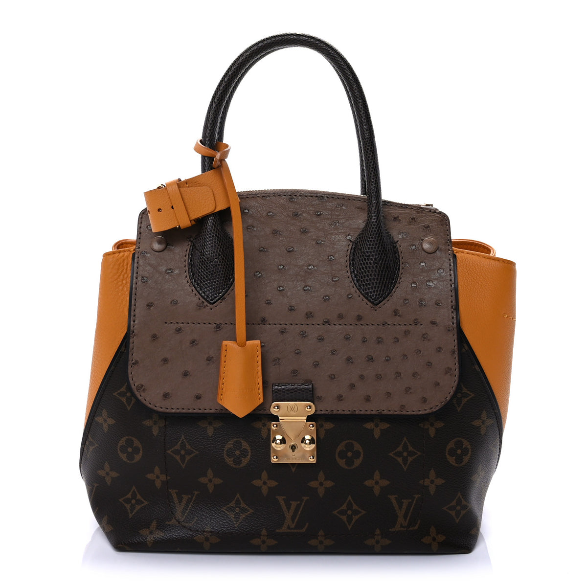Louis Vuitton Monogram Ostrich Lizard Majestueux PM Yellow 1 of 8