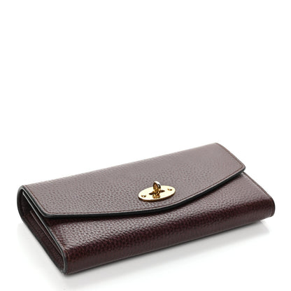 Mulberry MULBERRY Grain Vegetable Tanned Calfskin Darley Wallet Oxblood 3 of 12