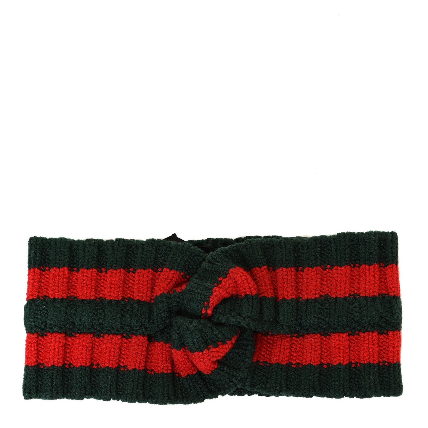 Wool Web Headband L Green Red