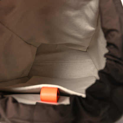 Gucci GG Supreme Monogram Medium Ophidia Double Buckle Backpack Beige Ebony Neon Orange 5 of 10