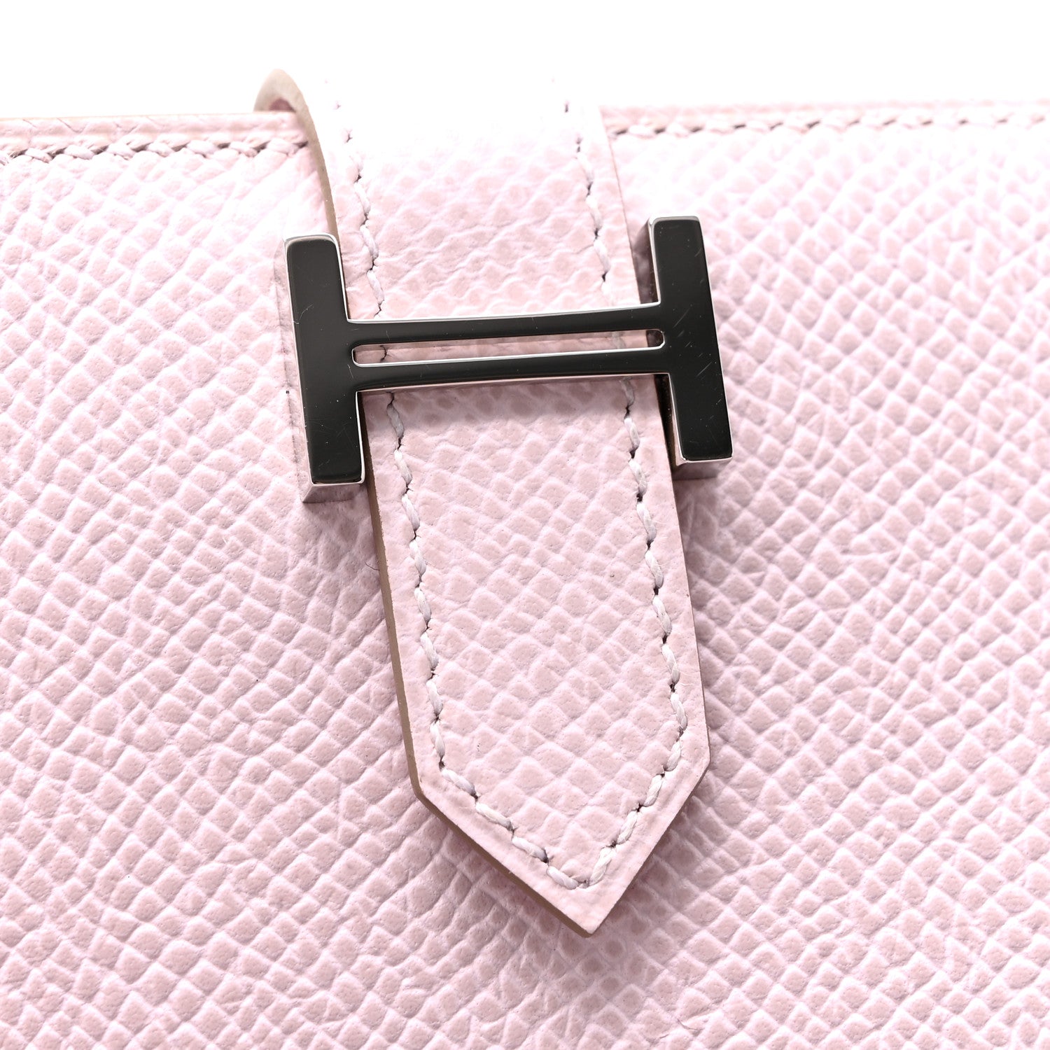 Hermes Epsom Bearn Card Holder Wallet Mauve Pale 8 of 10