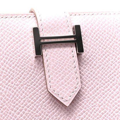 Hermes Epsom Bearn Card Holder Wallet Mauve Pale 8 of 10