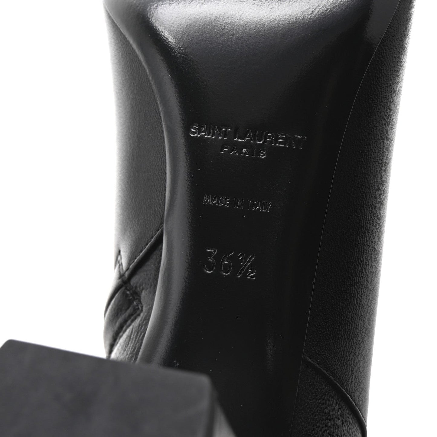 Nappa Vendome Loulou Ankle Zip Boot 36.5 Black