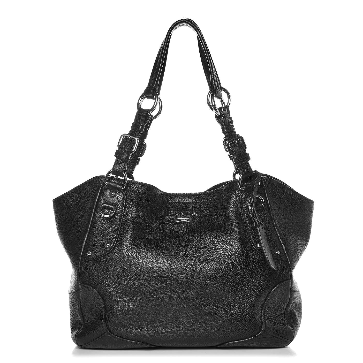 Prada Vitello Daino Tote Nero Black 1 of 9