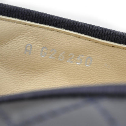 Chanel Quilted Leather CC Ballet Flats 36 Navy 8 of 8