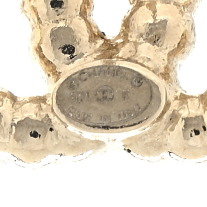 Chanel Pearl CC Earrings Gold 4 of 4