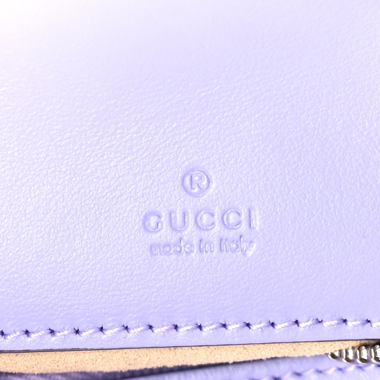 Gucci Calfskin Matelasse Mini GG Marmont Half Moon Hobo  Lapis 5 of 8
