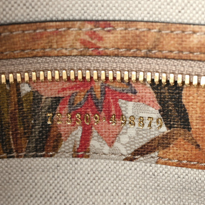 Gucci GG Supreme Monogram Water Flora Web Medium Ophidia Top Handle Duffle Bag White Multicolor 7 of 9