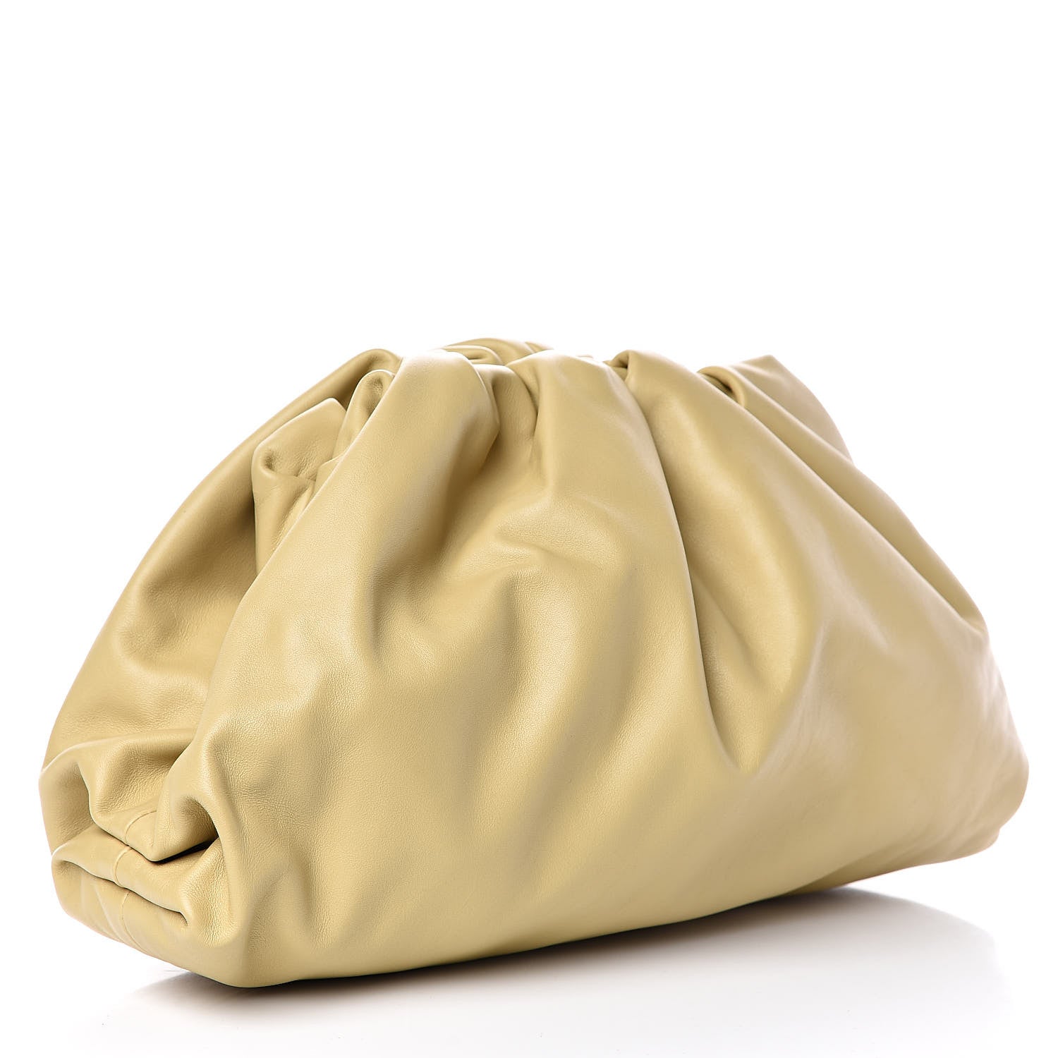 Bottega Veneta Smooth Butter Calf The Pouch Oversized Clutch Tapioca 3 of 9