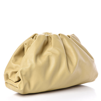 Bottega Veneta Smooth Butter Calf The Pouch Oversized Clutch Tapioca 3 of 9