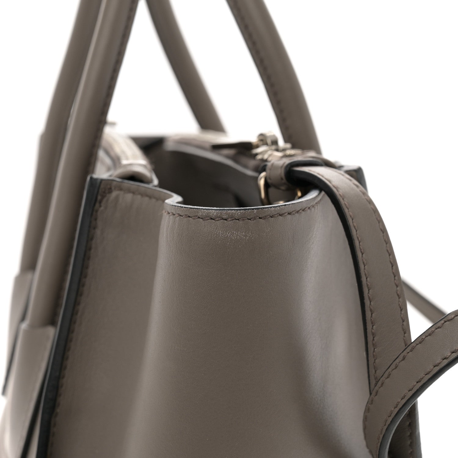 Prada Glace Calf Twin Pocket Tote Argilla 14 of 15