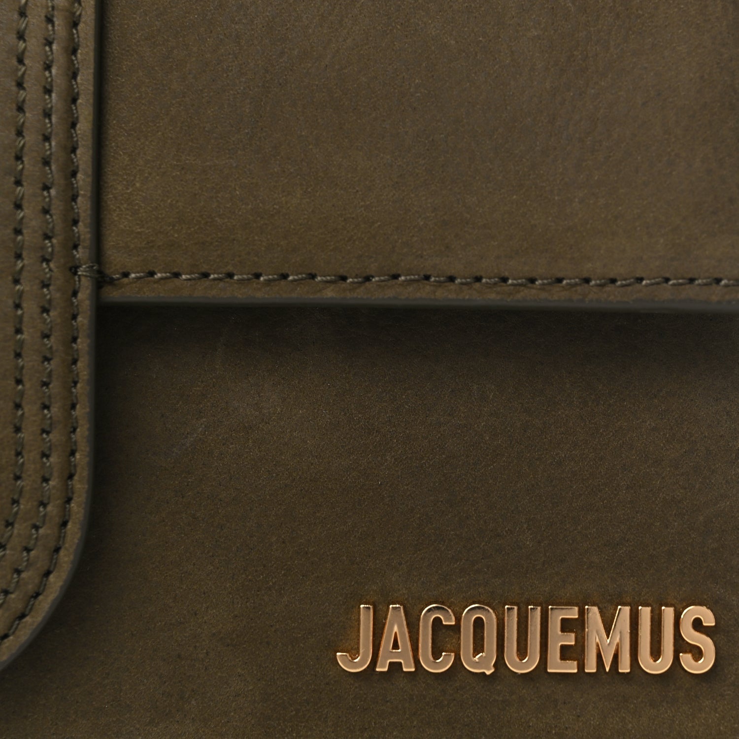 Jacquemus Nubuck Le Grande Bambino Dark Khaki 6 of 8