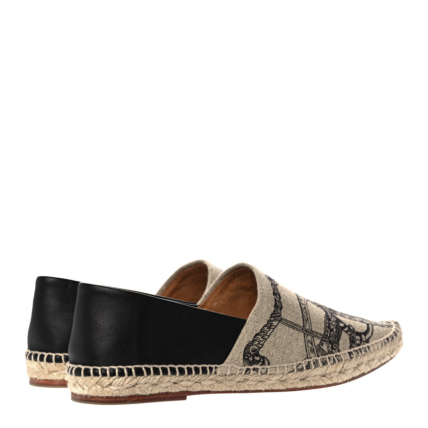 Hermes Canvas Printed Womens Espadrilles 37 4 of 7