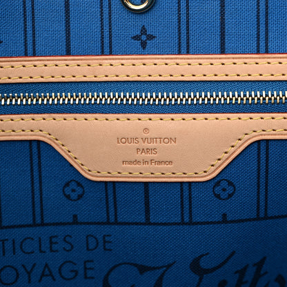 Louis Vuitton Monogram My LV Heritage Neverfull MM Blue De France White 6 of 12