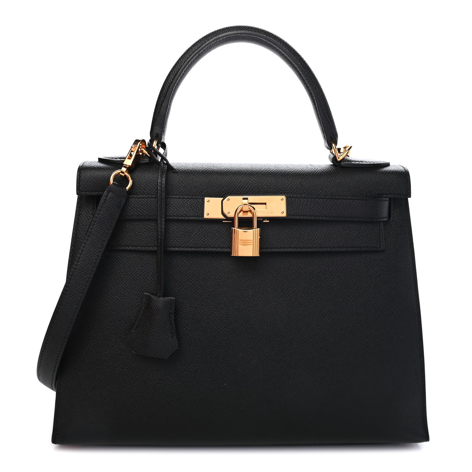 Hermes Epsom Kelly Sellier 28 Black 1 of 11