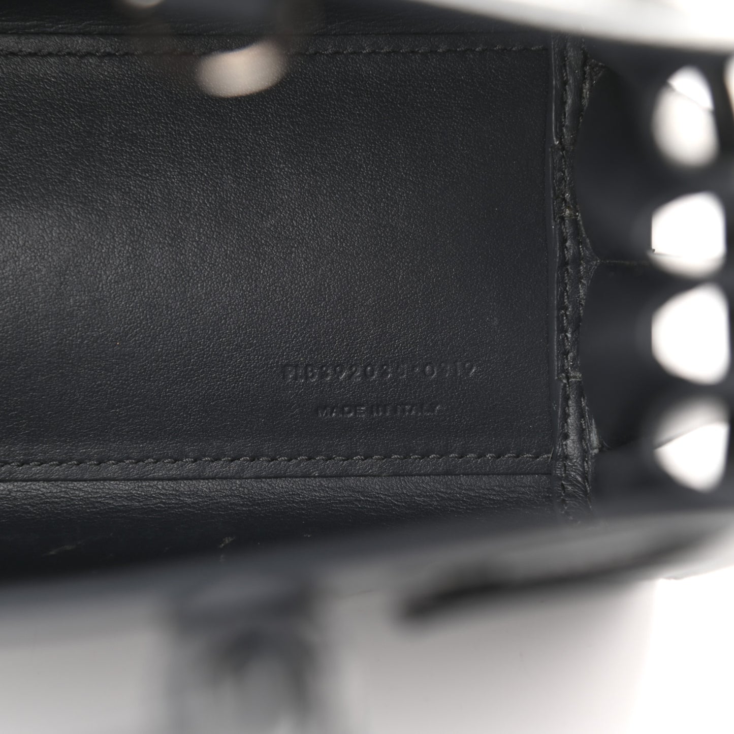 Grained Calfskin Nano Sac De Jour Coal