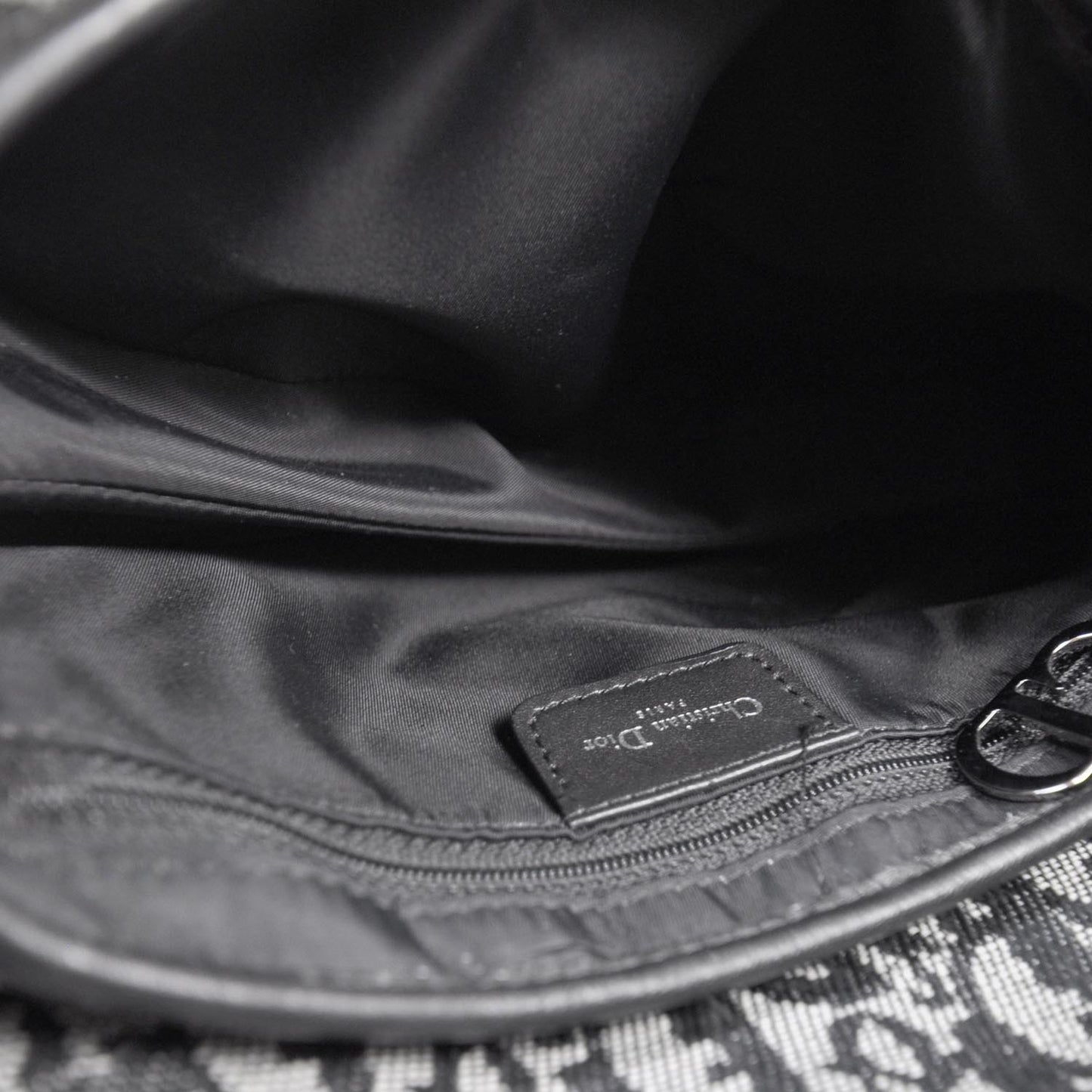 Monogram Saddle Bag Black