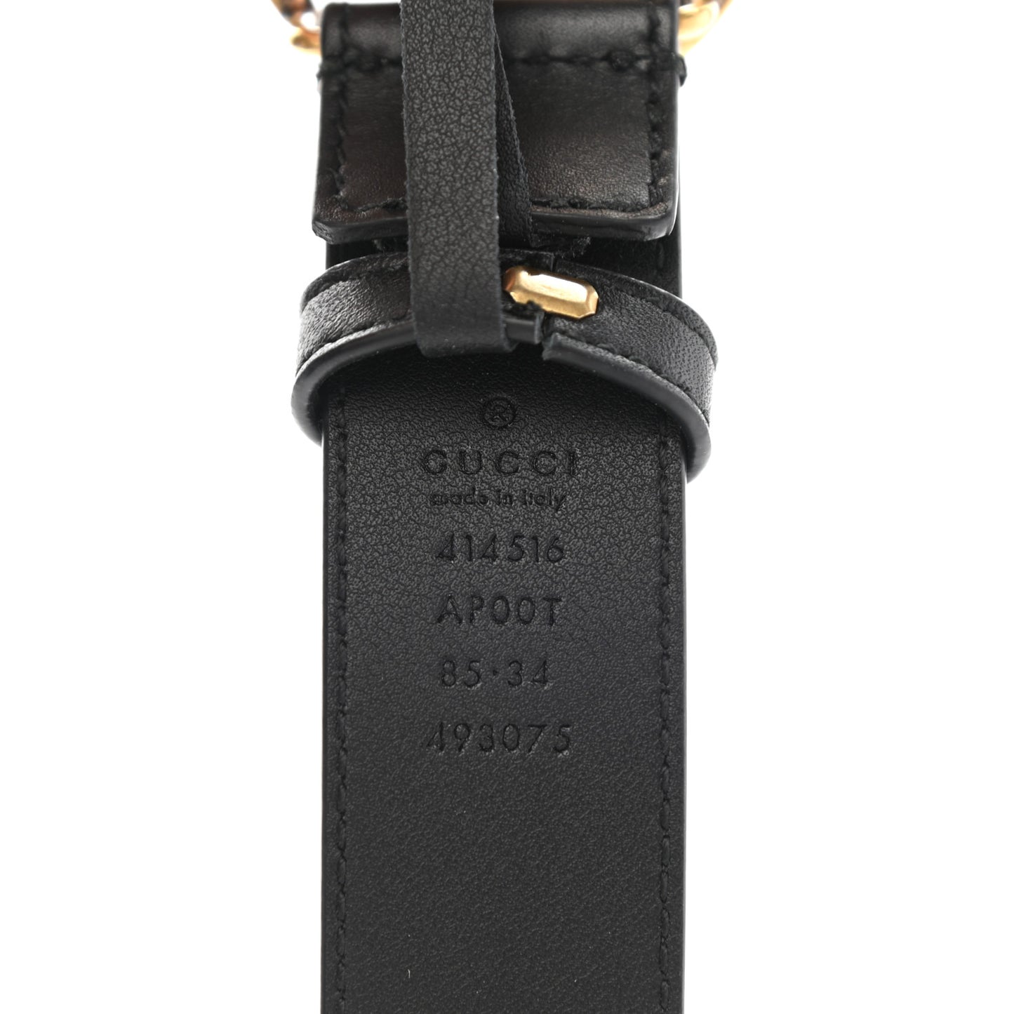 Calfskin Double G 30mm Belt 85 34 Black