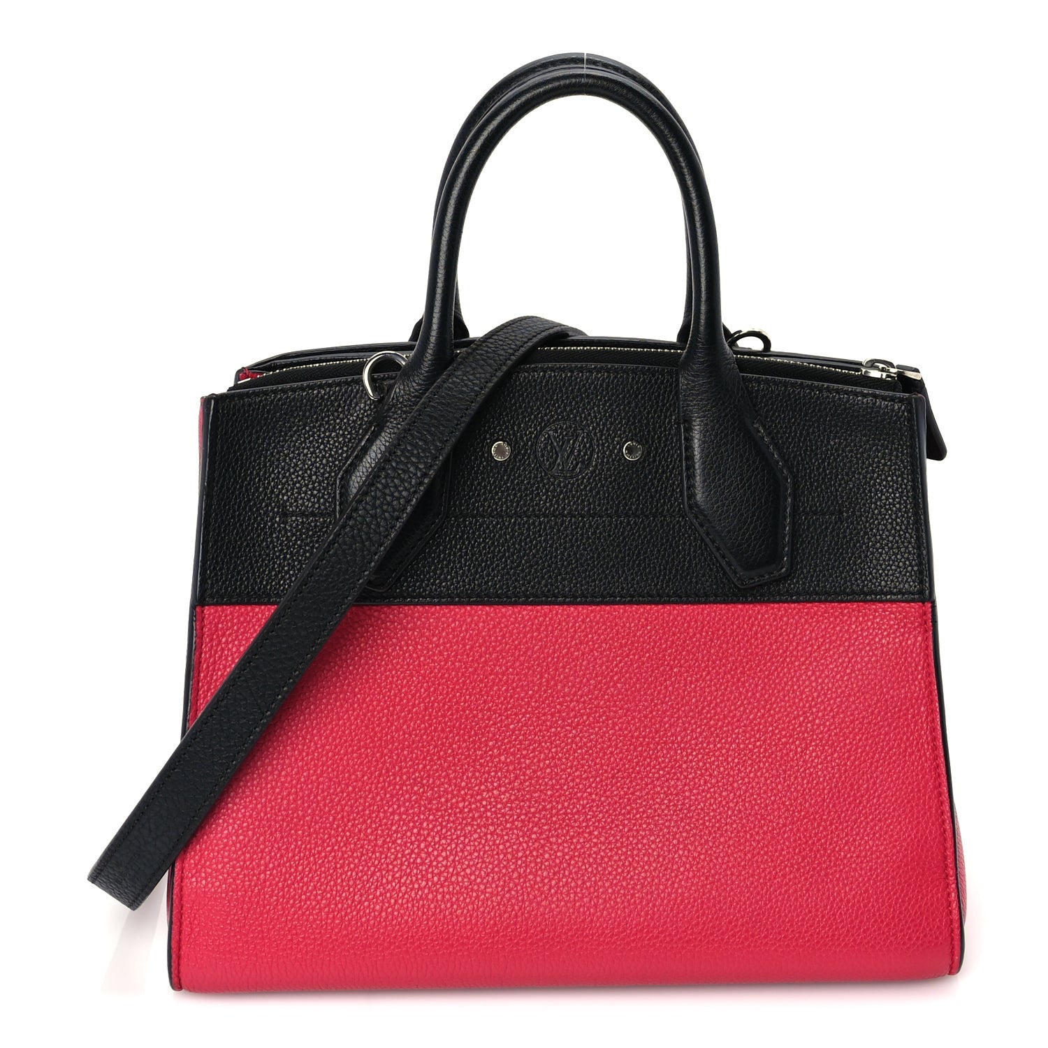 Louis Vuitton Taurillon City Steamer PM Black Fuchsia 1 of 8